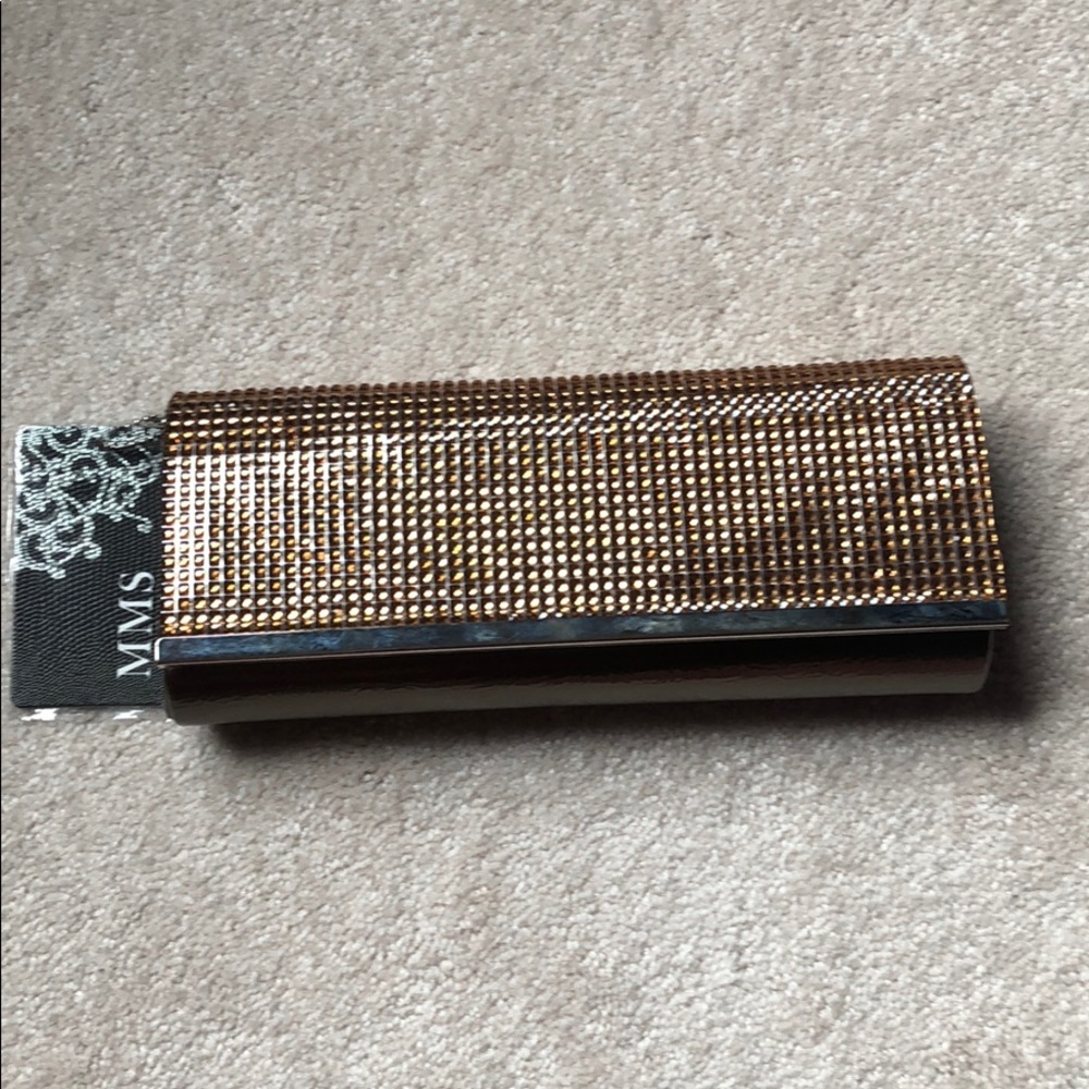 NWOT Brown Evening Clutch, perfect condition